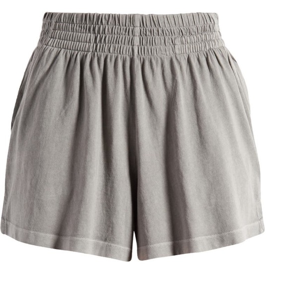 Brixton Carefree Smocked Waist Organic Cotton Shorts 100% organic shorts NWT